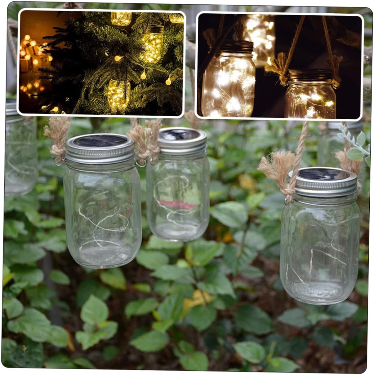 PRETYZOOM 2sets Canning Jar Handles with Rope and Wire