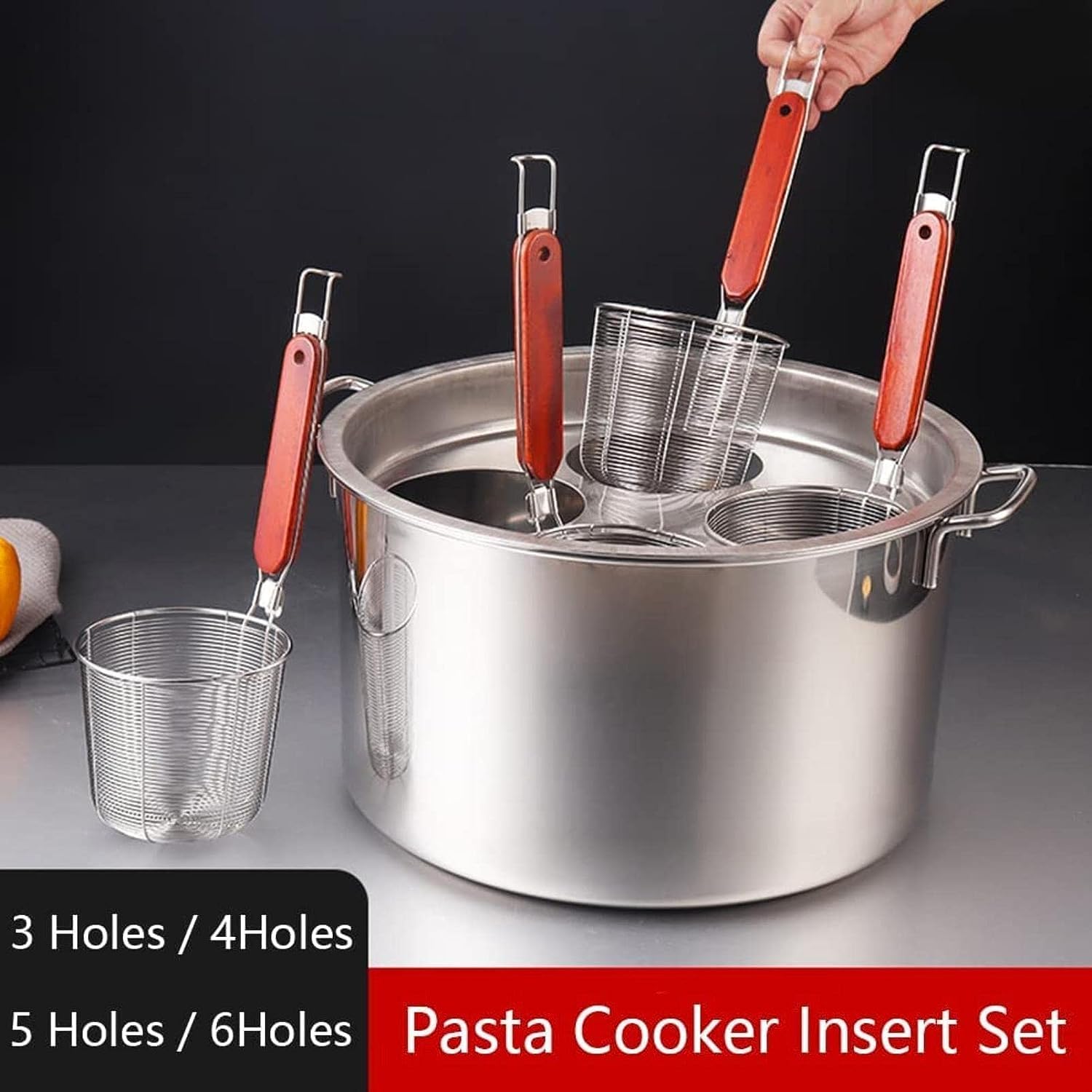 Stainless Steel Pasta Pot Set for Cooking