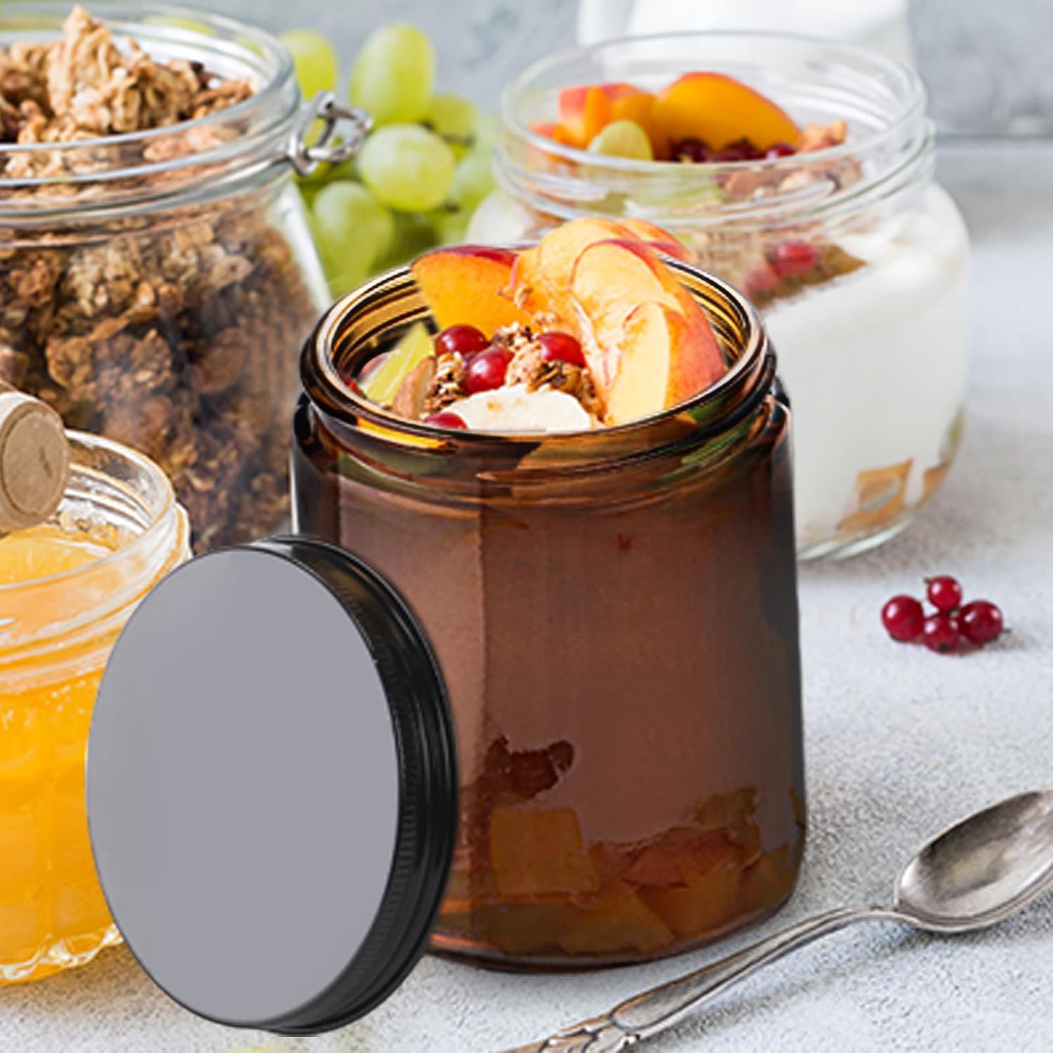 12-Piece Glass Jars for Making Candles