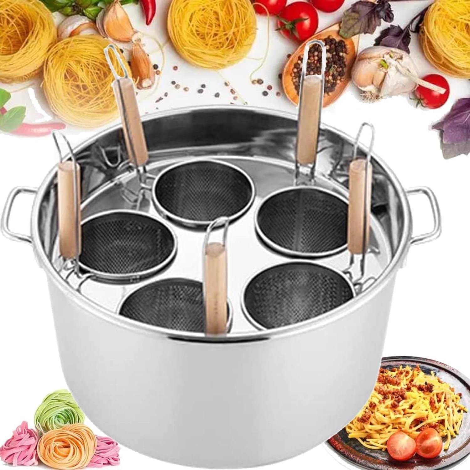 Pasta Pot Set with Divider Strainer