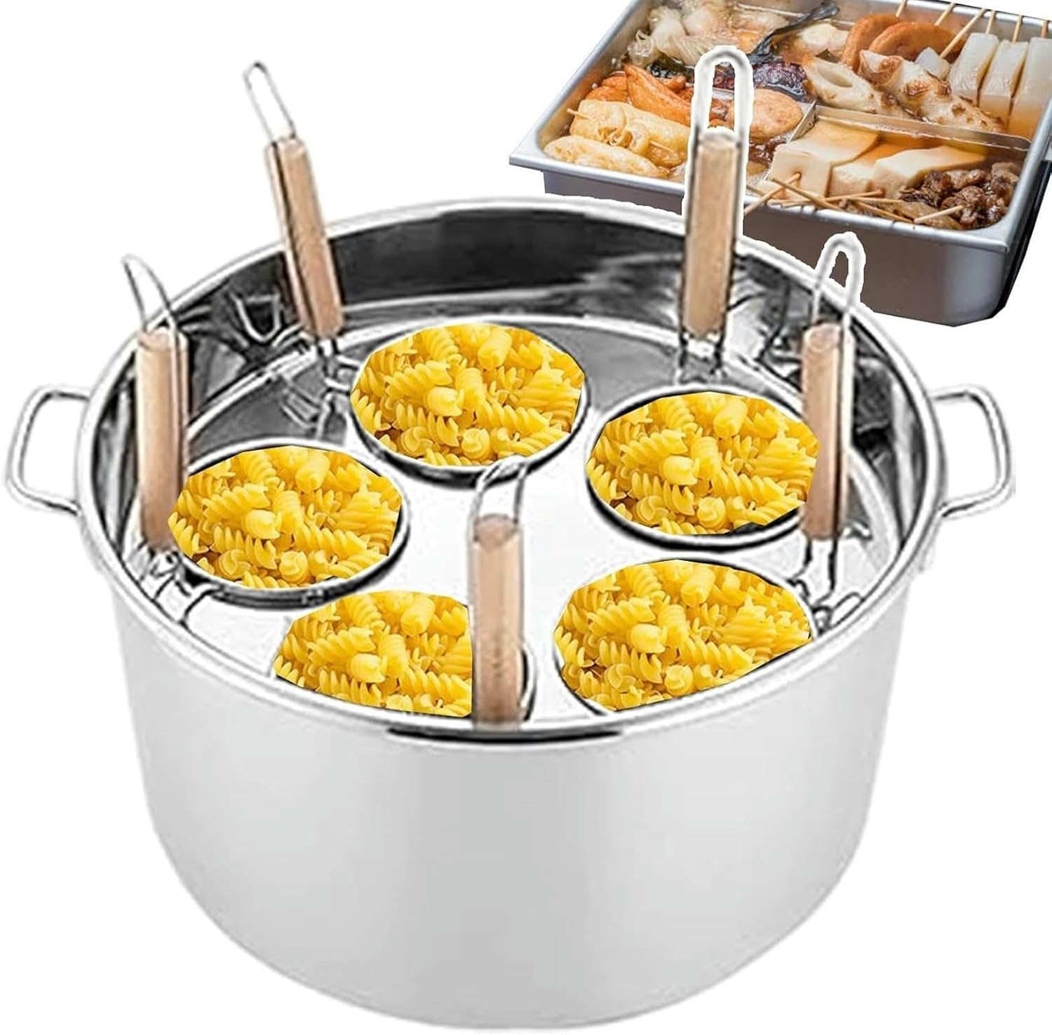 WZGLod 5-Hole Pasta Cooker Set