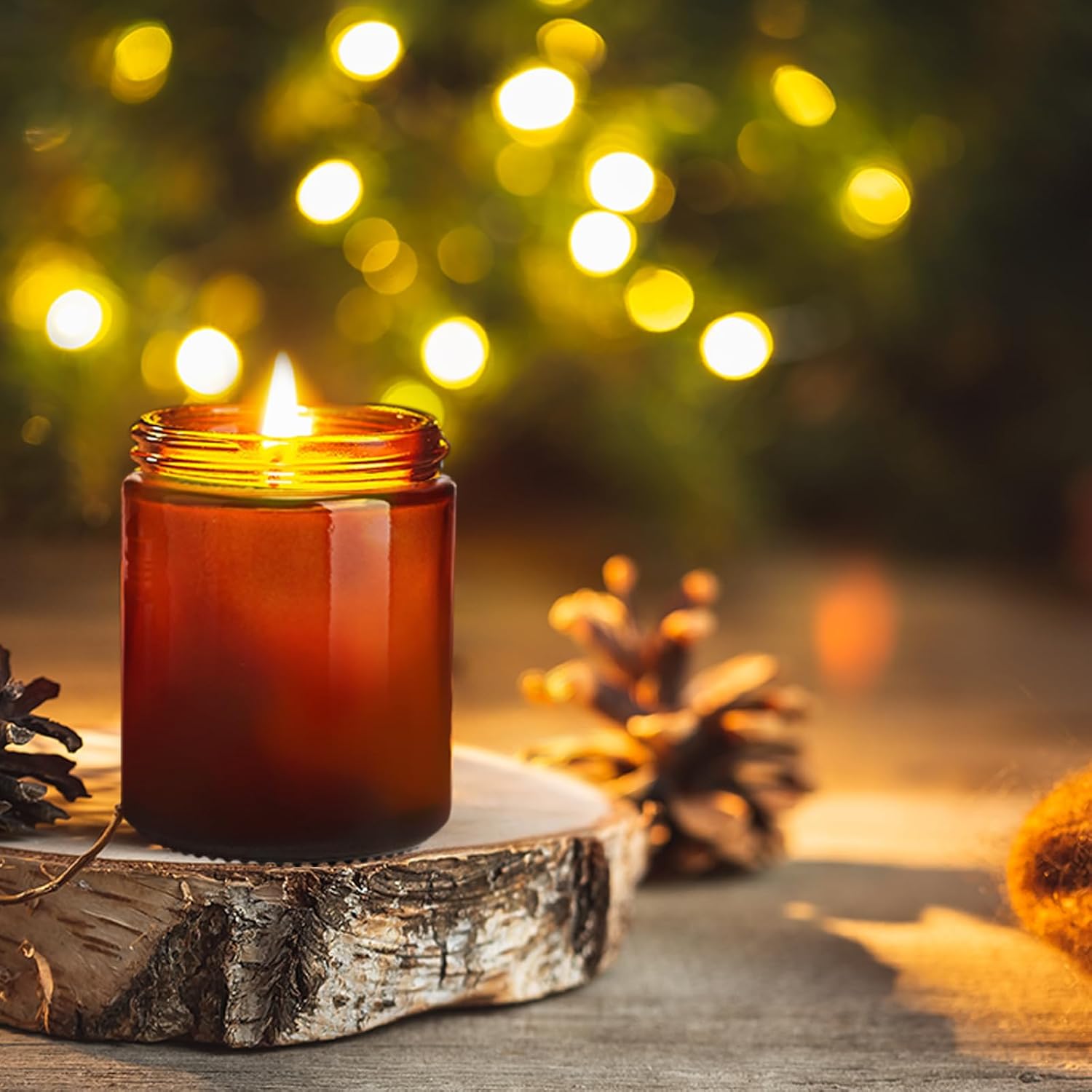 12-Piece Glass Jars for Making Candles