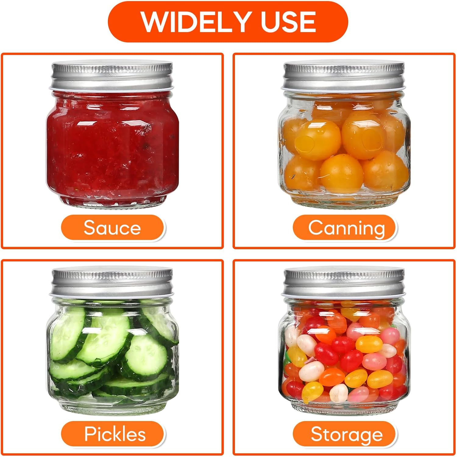 Perfect Mason Jars for Canning Pickling and More