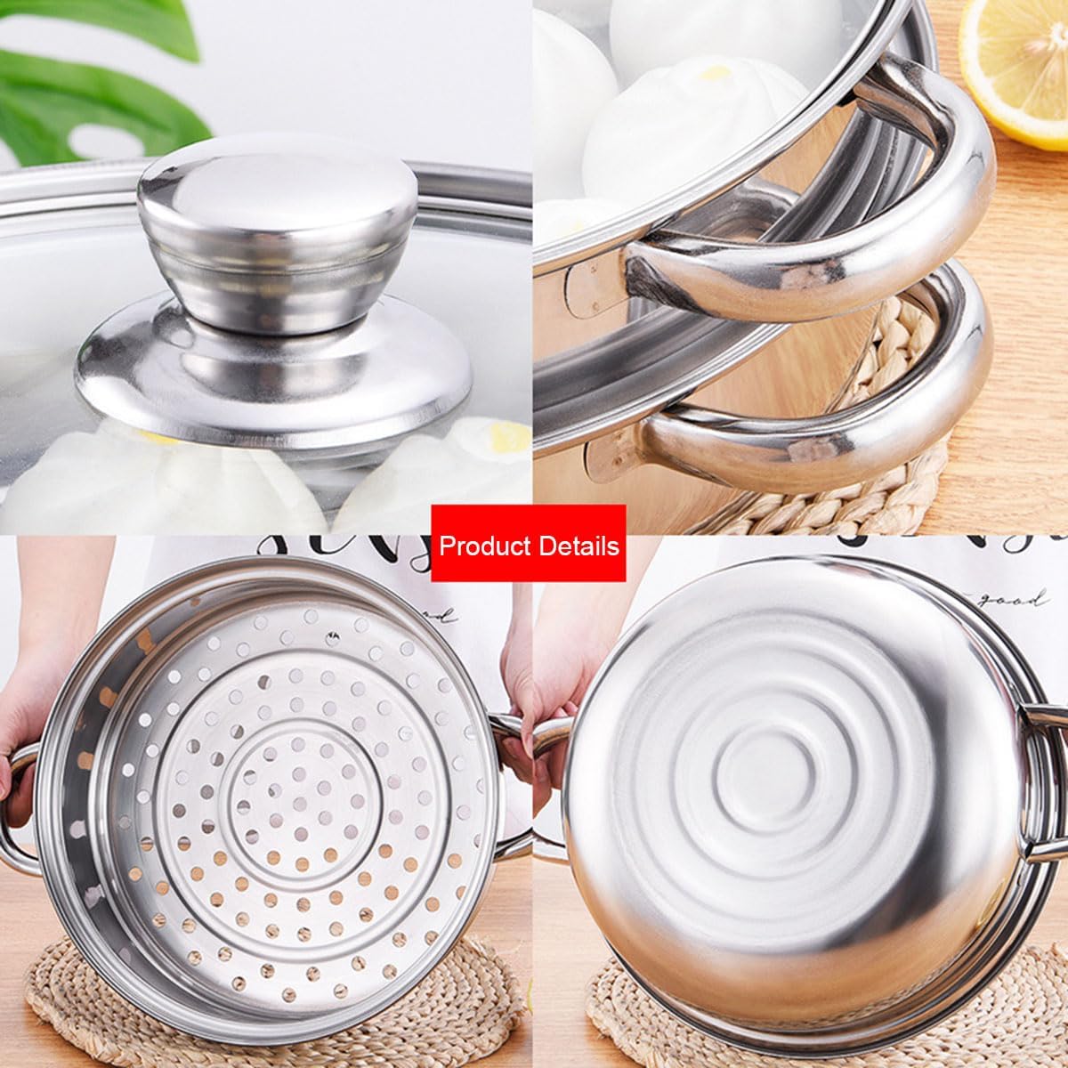 Sturdy Steam Pot for 4Quart Kitchen Use