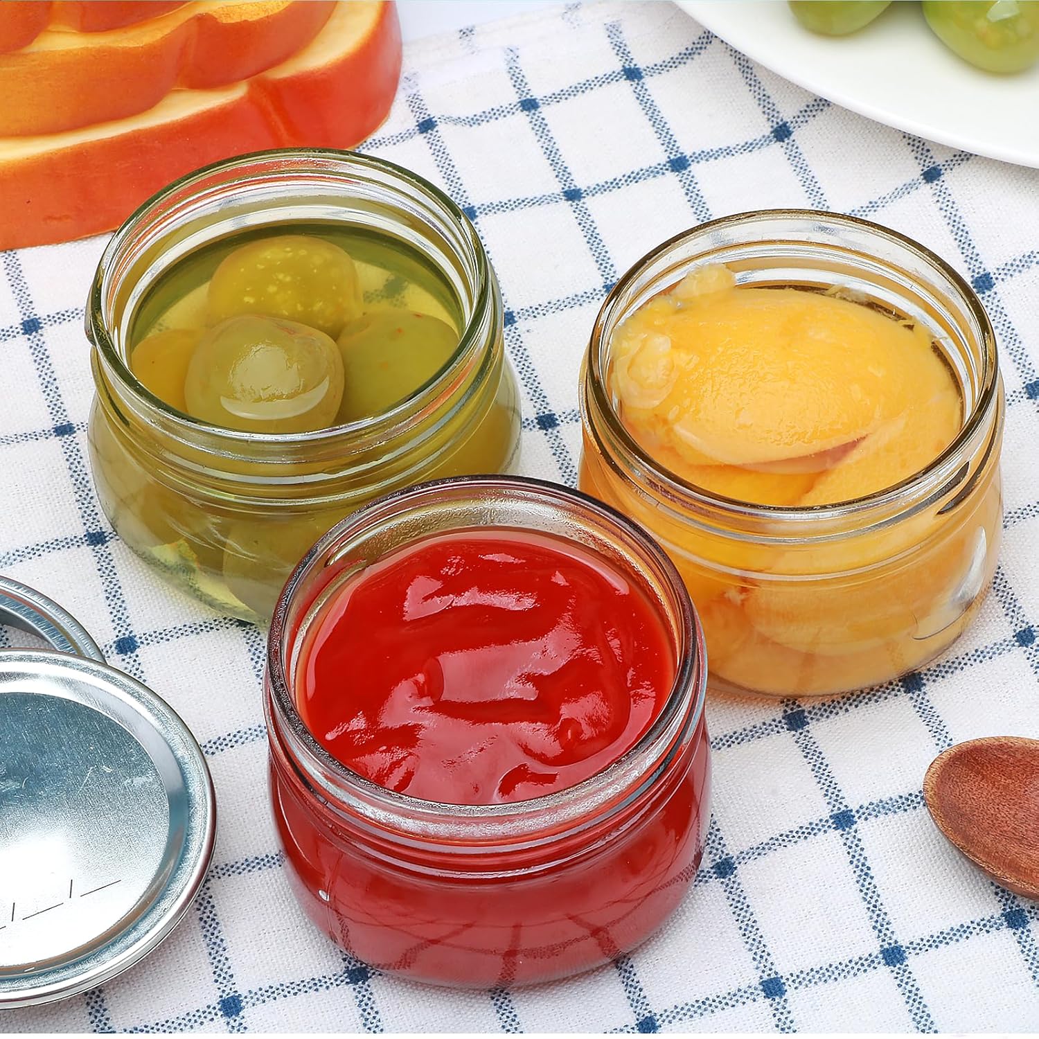 Sturdy Mason Jars with Glass lids