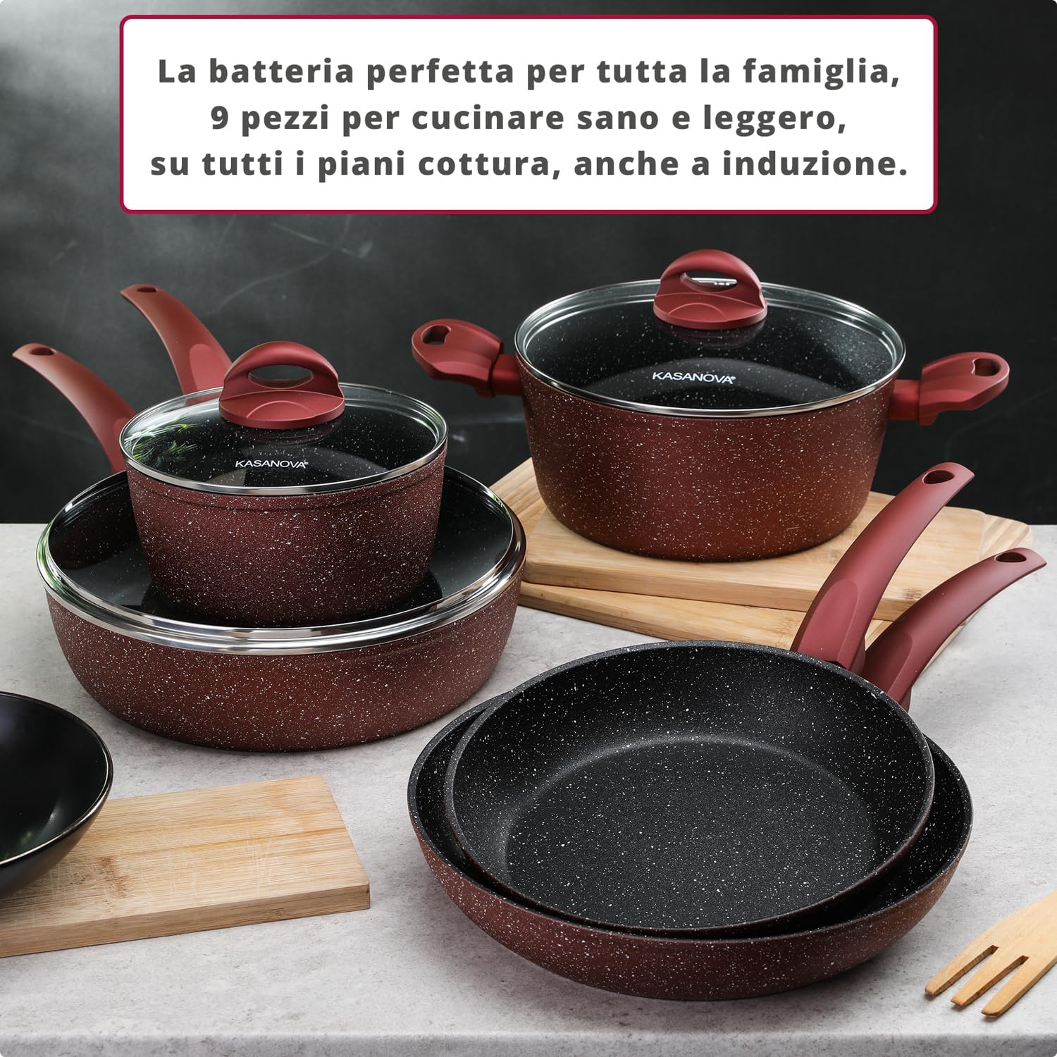 KASANOVA 8-Piece Professional Cooking Set