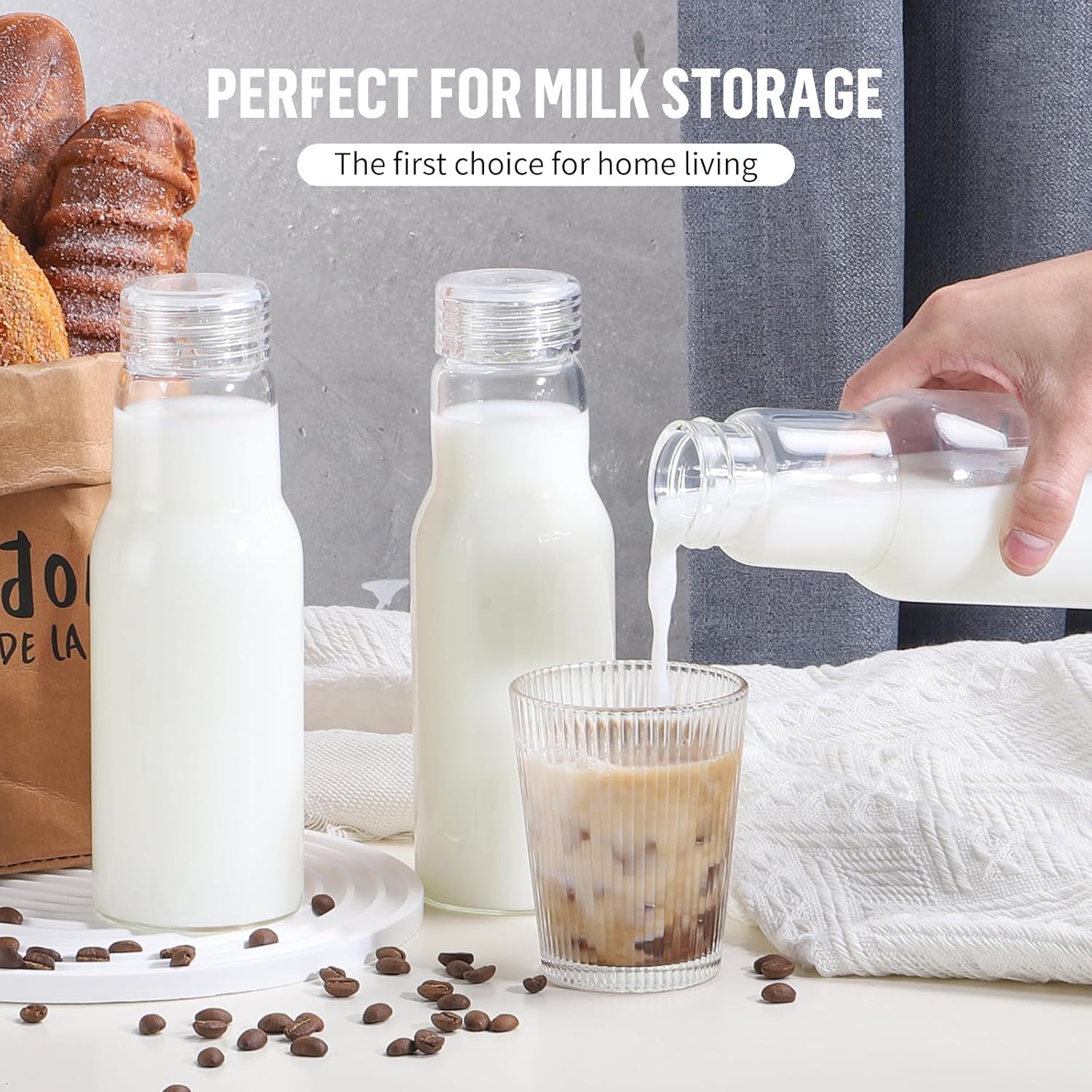 Perfect Size Glass Jars for Beverages Food Storage