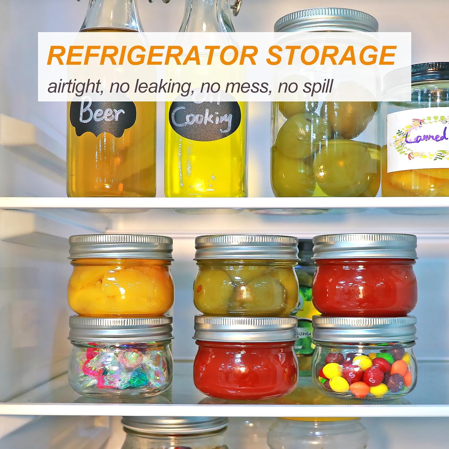 Sturdy Mason Jars with Glass lids