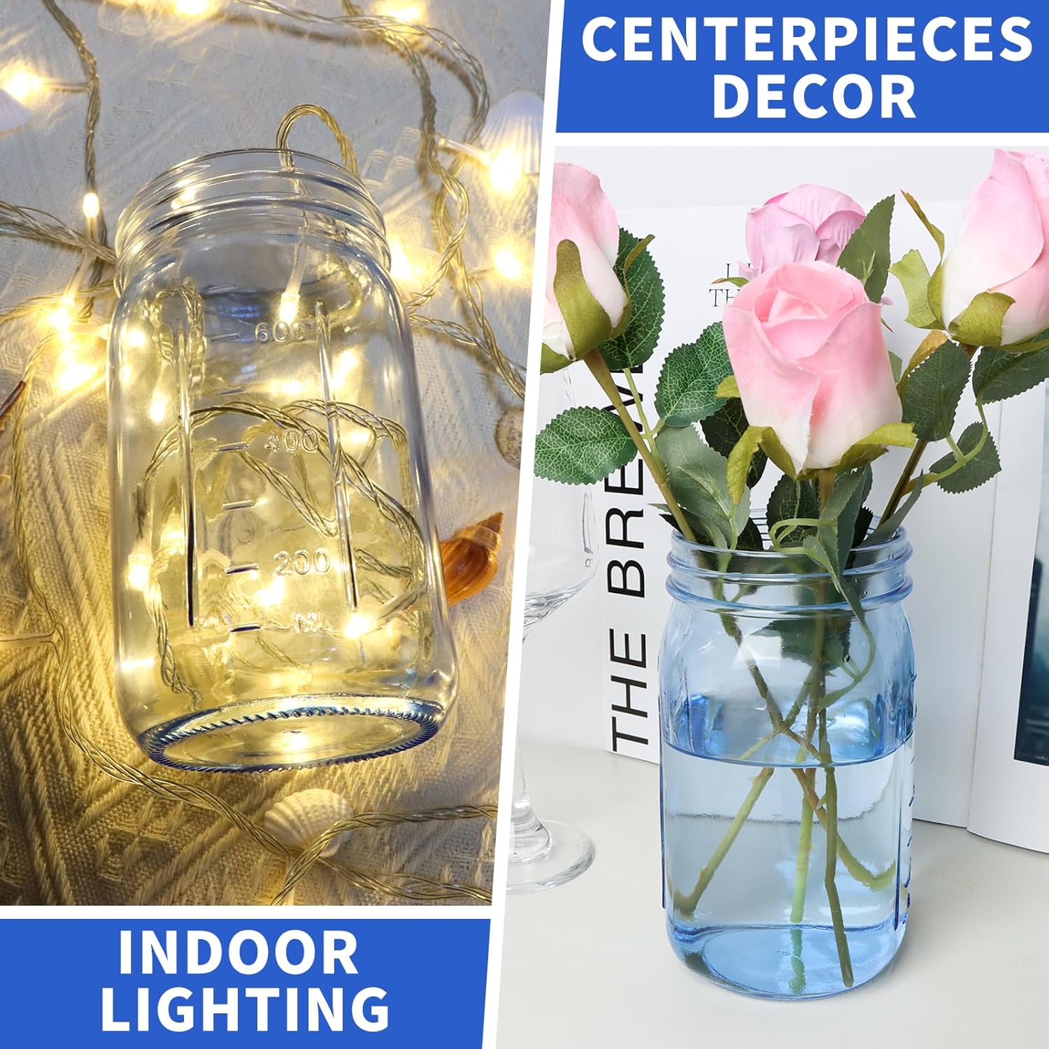 Sturdy 6-Pack Mason Jars for Fermenting Storing