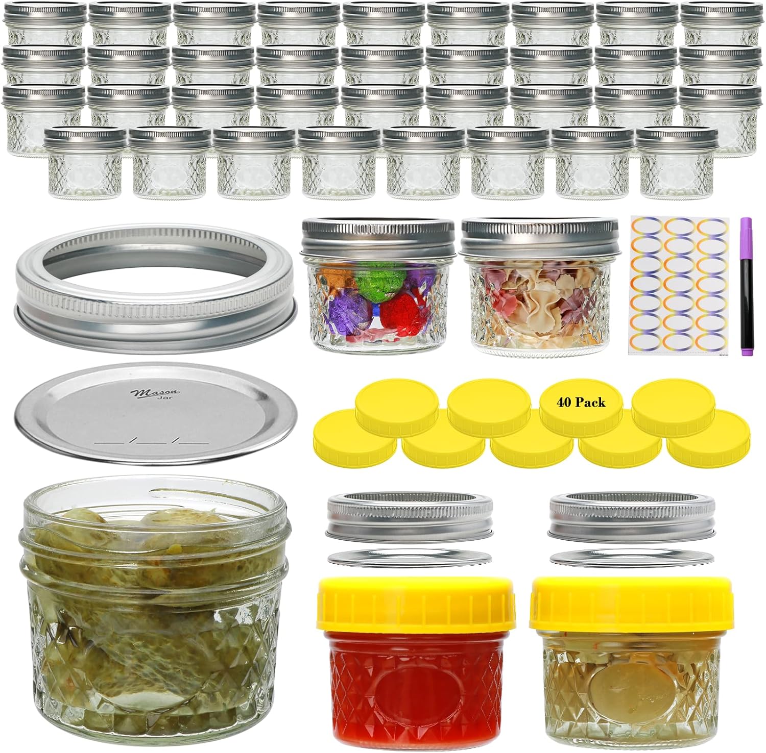 40-Piece Mason Jar Set