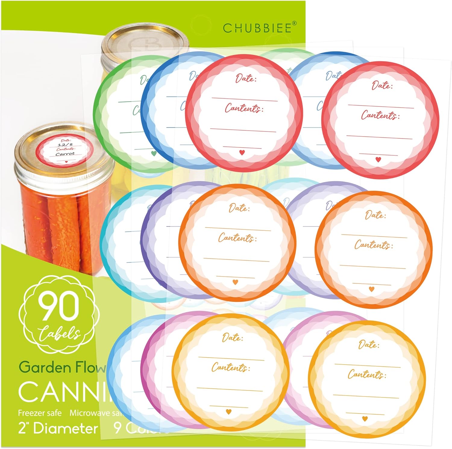 Sturdy Mason Jar Labels for Canning and Organization