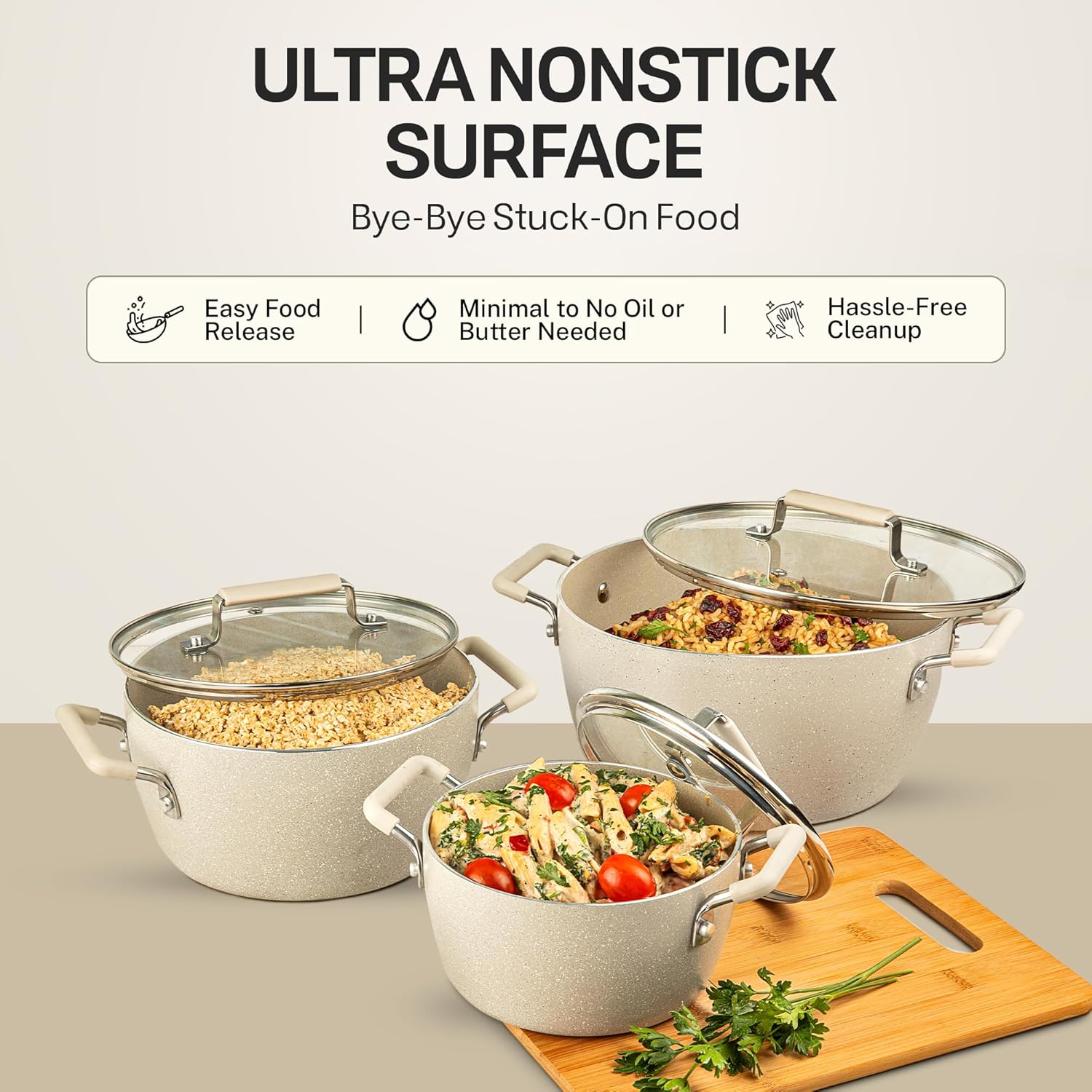 Granitestone Non Stick Pots Set