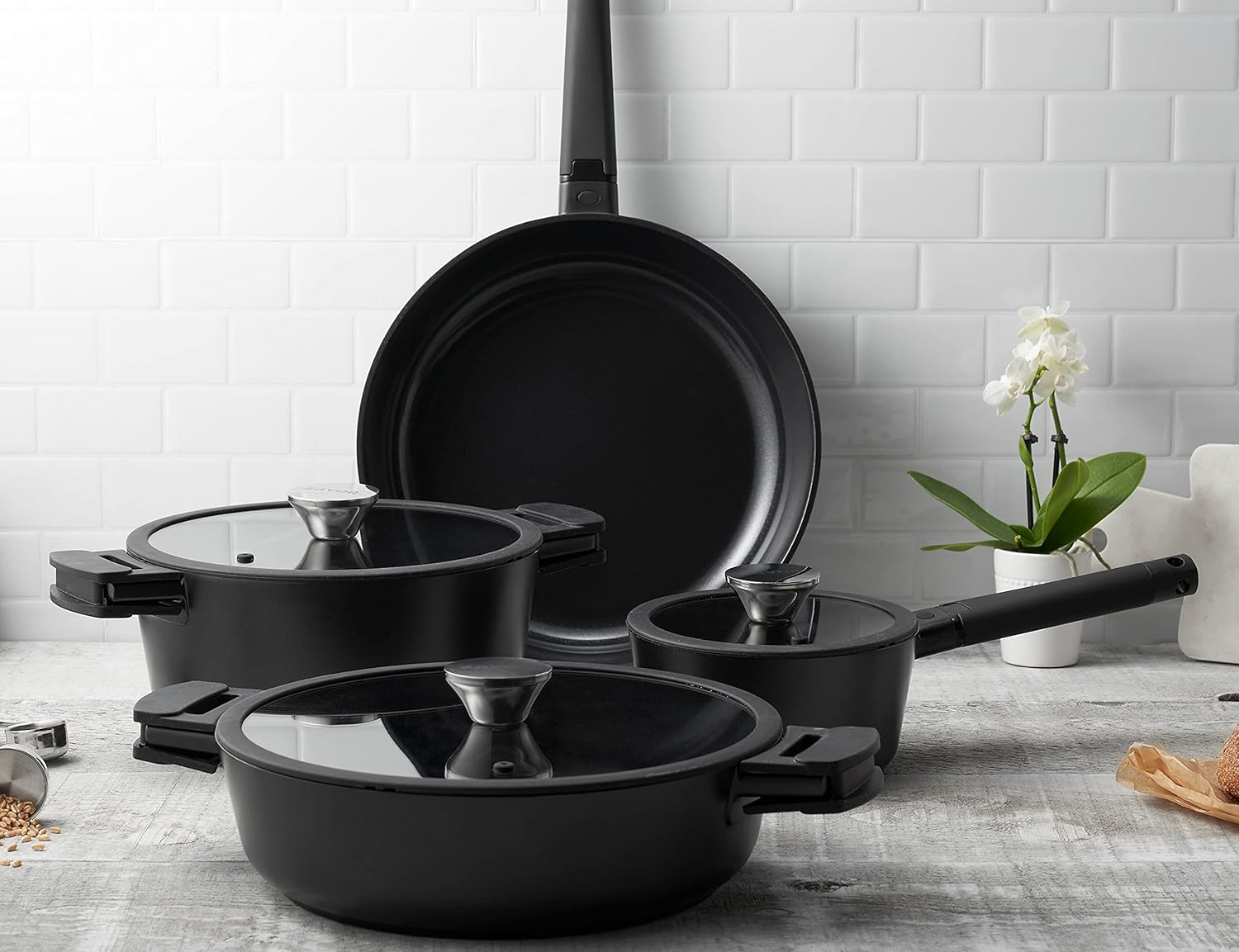 Zavor Noir 7-Piece Cookware Set - Modern Premium