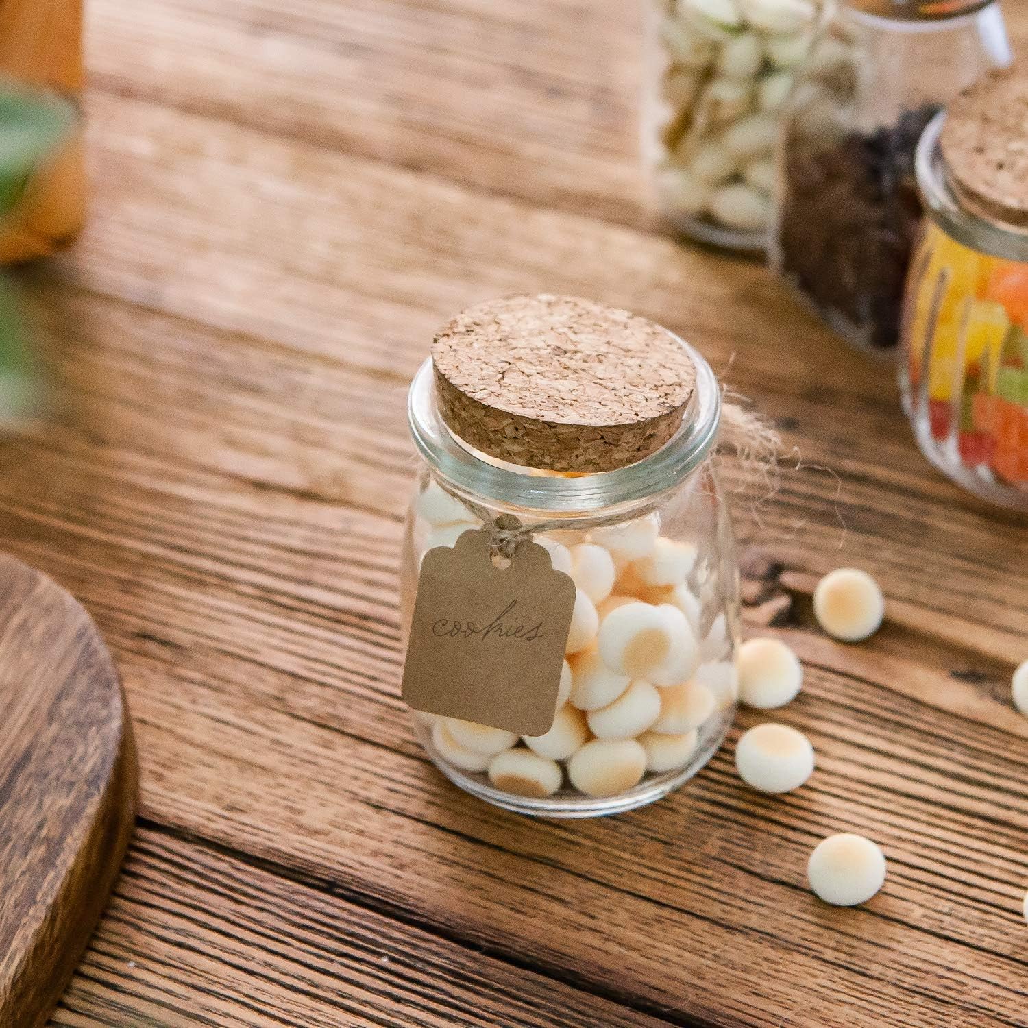 Brajttt Mini Glass Jars Set 40PCS 7oz Perfect for Storage PreserveNature