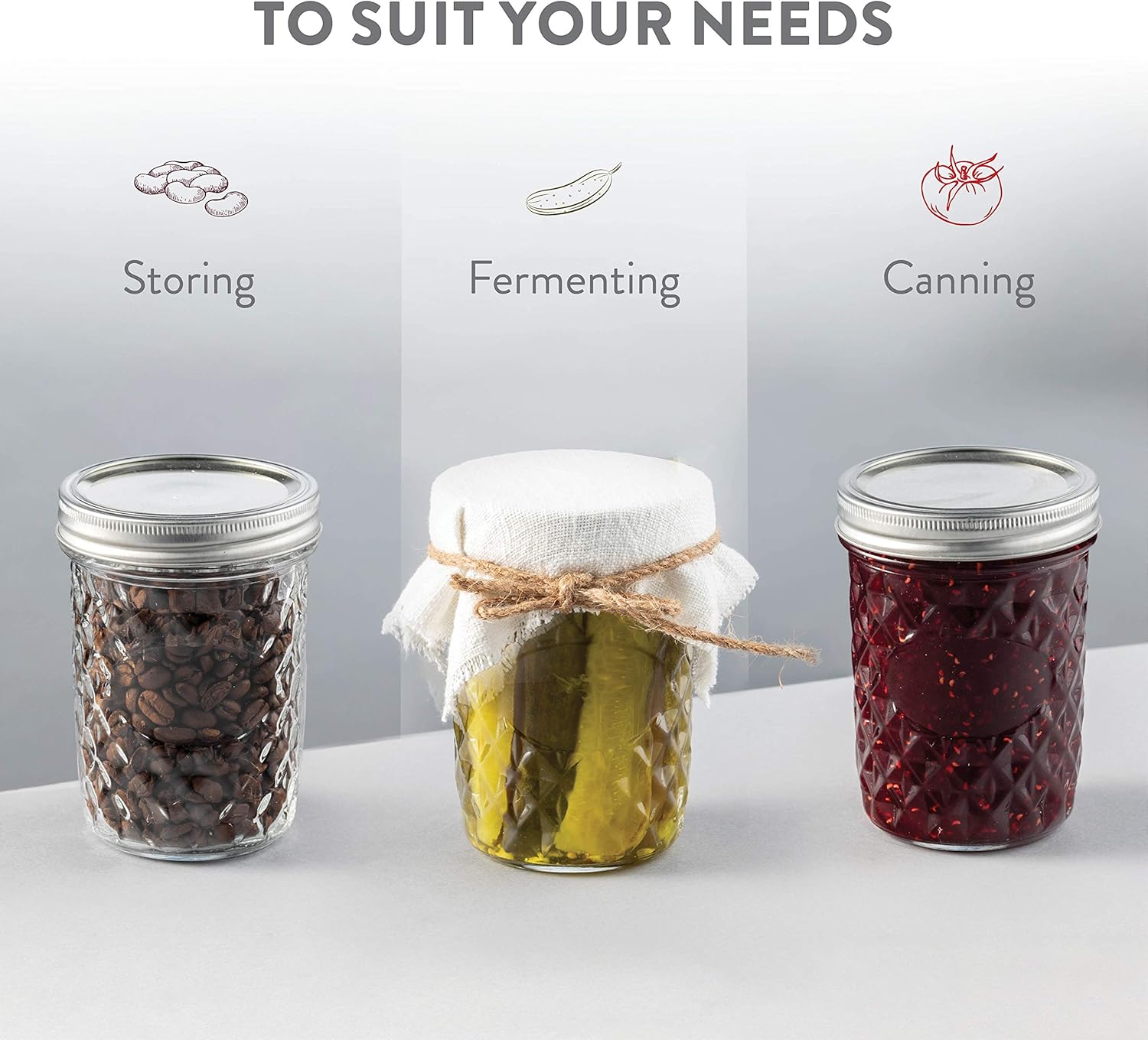 Sturdy Mason Jars for Pickling