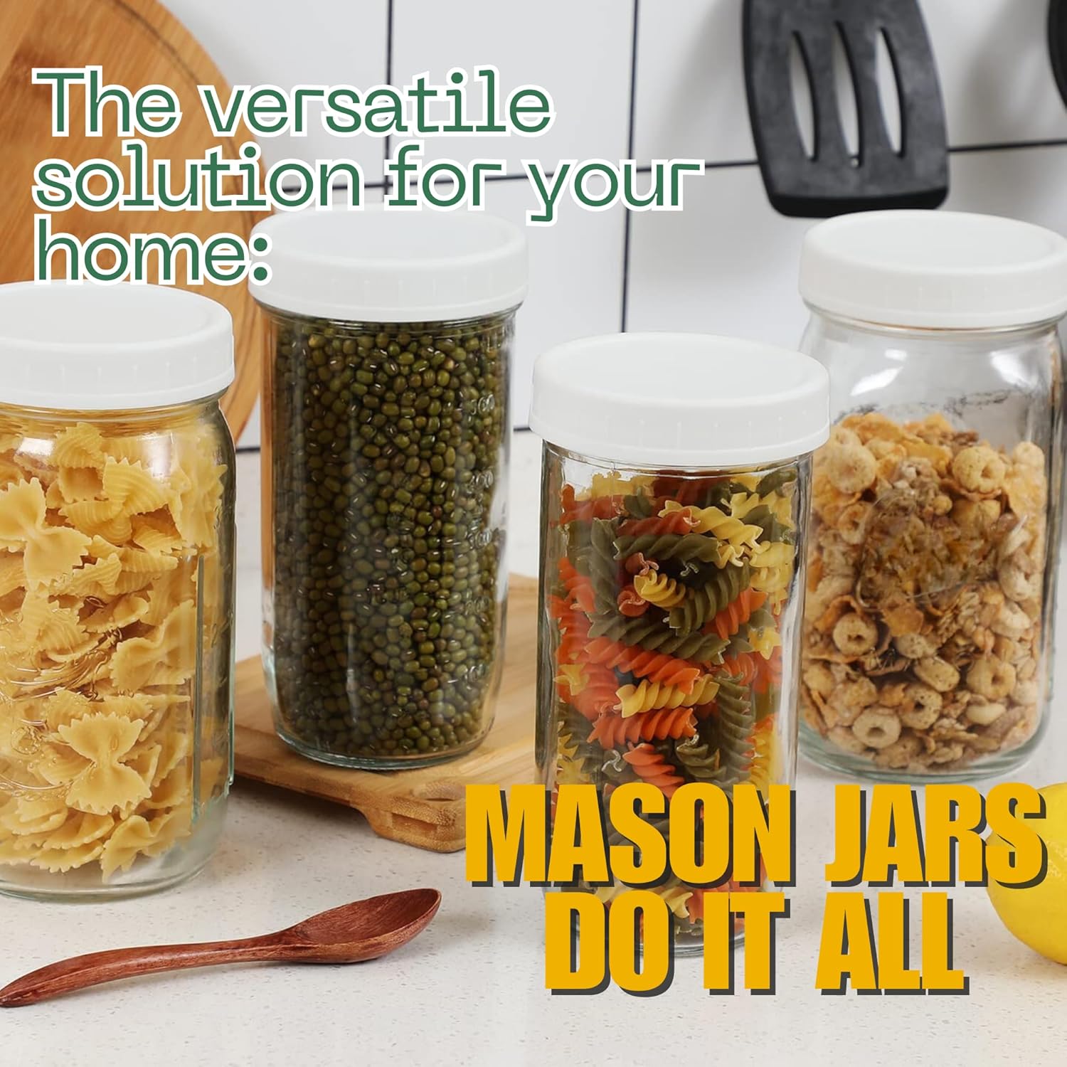Durable Mason Jars for Canning Fermenting More
