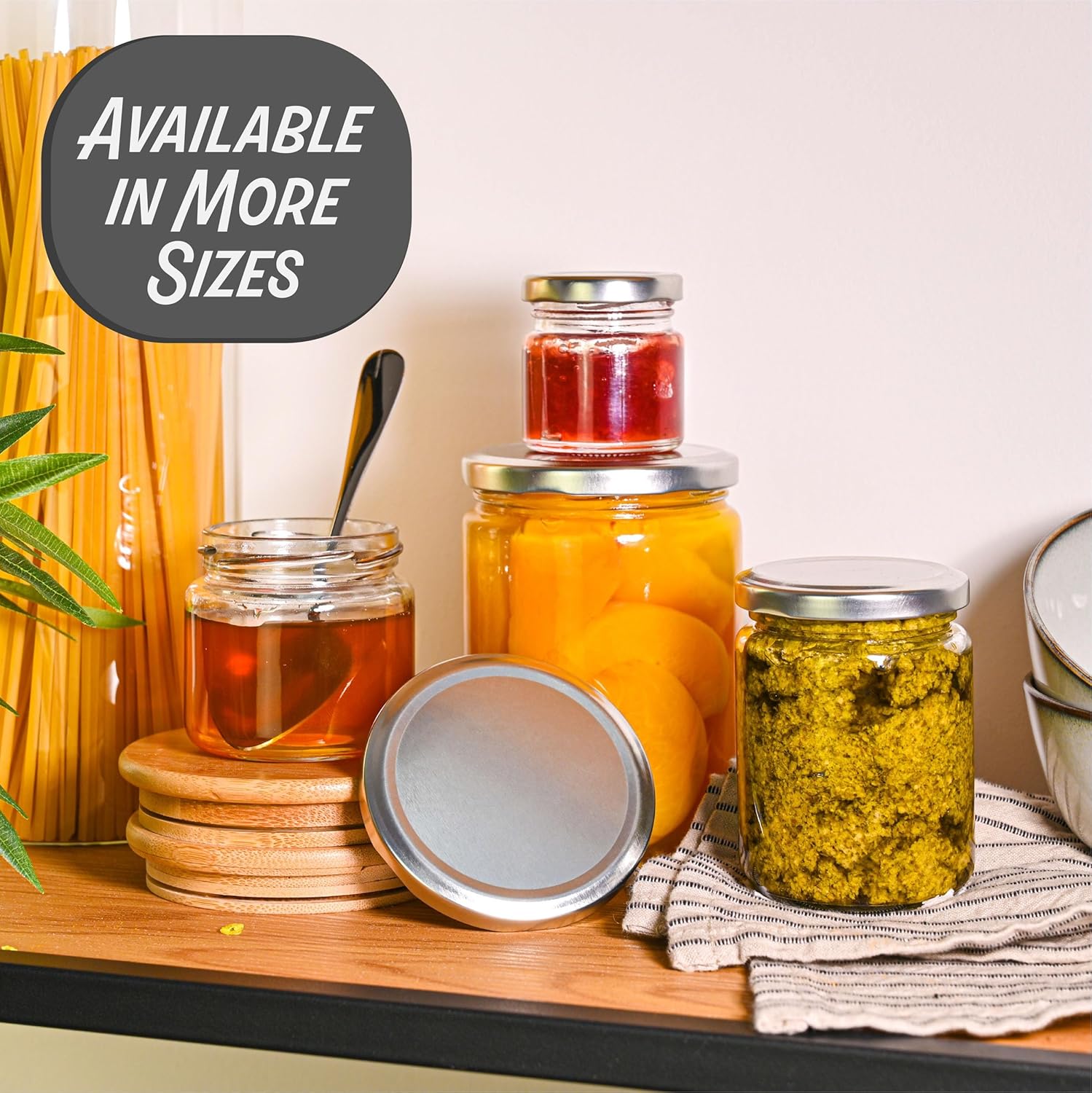 12-Pack 16oz Glass Jars with Labels Pen